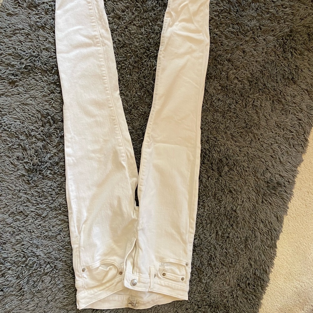 J Crew White skinny jeans